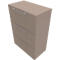 Hangmappenkast SOLUS PLAY, 3 ordnerhoogten, B 800 x D 440 x H 1122 mm, Stone grey