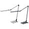 Hansa LED Lampe de table Wave, 3000 - 5800 K, 8,5 W, intensité lumineuse variable en continu, fonction mémoire, gris métallisé