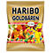 Haribo Goldbears bag. Golden packaging with gummy bears and the Haribo bear.