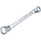 HAZET Doppelringschlüssel 630, SW 20 x 22 mm, L 295 mm, CV-Stahl, verchromt, tief gekröpft, DIN 838/ISO 10104