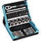 HAZET doppen- en bit-assortiment, 50-delig, 6Ct./gleuf/PH/PZ/TX, kleurgecodeerd, 1/4' aandrijving, SmartCase