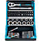 HAZET doppen- en bit-assortiment, 50-delig, 6Ct./gleuf/PH/PZ/TX, kleurgecodeerd, 1/4' aandrijving, SmartCase