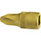 Gouden schroefbit met PH-2 tip. Opschrift HAZET. Achthoekige aansluiting.