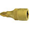 HAZET dopsleutel 8507, 1/4 inch PZ3, L 28 mm, CV-staal, TIN-gecoat, ISO 8764-1