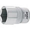 HAZET dopsleutel 900-8, 1/2 inch, SW 8 mm, L 38 mm, zeskant, CV-staal, verchroomd, DIN 3124/ISO 2725-1