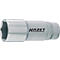 HAZET inbus 880LG, 3/8 inch aandrijving, zeskant SW 17 mm, L 60 mm, CV-staal, verchroomd