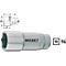 HAZET inbus 880LG, 3/8 inch aandrijving, zeskant SW 17 mm, L 60 mm, CV-staal, verchroomd