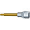 HAZET inbus 986L-5, binnenzeskant SW 5 mm, aandrijving 1/2 inch, L 100 mm, TIN-gecoat, DIN 7422