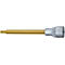 HAZET inbus 986SL-5, 1/2 inch, binnenzeskant SW 5 mm, TIN-gecoat, L 140 mm, speciaal staal, DIN 7422