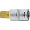 HAZET inbus 990-5, inwendige multipoint M5, 1/2 inch vierkantaandrijving, L 52 mm, TiN-gecoat