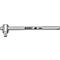 HAZET Quergriff mit Gleitstück 865, 1/4 Zoll, CV-Stahl, L 115 mm, verchromt poliert, DIN 3122, ISO 3315
