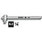 HAZET Quergriff mit Gleitstück 865, 1/4 Zoll, CV-Stahl, L 115 mm, verchromt poliert, DIN 3122, ISO 3315