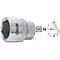 HAZET Steckschlüsseleinsatz 1000-32, 3/4 Zoll, 6-kant SW 32 mm, L 58 mm, CV-Stahl, verchromt poliert, DIN 3124/ISO 2725-1