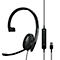 Headset EPOS|Sennheiser ADAPT 130 USB II, eenzijdig, USB-A, UC-geoptimaliseerd, 3,5 mm jack plug, kunstlederen oorkussens, zwart