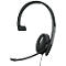 Headset EPOS|Sennheiser ADAPT 130T USB II, enkelzijdig, USB-A, UC-geoptimaliseerd &amp; gecertificeerd voor Microsoft Teams, 3,5 mm jack plug, kunstlederen oorkussens, zwart