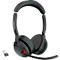 Headset Jabra Evolve2 55 link380a Stereo, Reichweite bis 30 m, bis 10 h, MS-Teams optimiert, schwarz