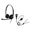 Headset Sennheiser SC 260, kabelaansluiting, stereogeluid, koptelefoon verstelbaar, en telefoonadapter CEHS-AV04