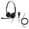 Headset Sennheiser SC 260, kabelaansluiting, stereogeluid, koptelefoon verstelbaar en telefoonadapter CEHS-DHSG