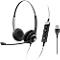 Headset Sennheiser SC 260 USB MS II, kabelaansluiting, Skype-gecertificeerd, stereogeluid, beugel instelbaar