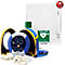 HeartSine SAM350P Defibrillator, AED, für den Innenbereich, mit manueller Schockabgabe, mit Alarm, 4 Jahre Allgefahren-Zusatzversicherung, im Acrylglaswandkasten