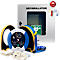 HeartSine SAM360P Defibrillator, AED, mit automatischer Schockauslösung, klimatisierter Außenwandkasten mit Standortmarkierung, 4 Jahre Allgefahren-Zusatzversicherung,
