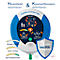 HeartSine SAM500P Défibrillateur de réanimation, DAE, pour non-professionnels &amp; secouristes, avec déclenchement manuel du choc, 4 ans d'assurance complémentaire tous risques
