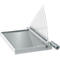 Hebelschneider Leitz Precision Office A4+, bis A4, bis 15 Blatt, beleuchtete Schneidkante, Ableselineal, Klingenschutz, Edelstahl und Glas