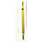 Heftstreifen Exacompta 425001B, Lochung 60 & 80 mm, L 150 x B 35 mm, Kunststoff & Metall, weiss, 100 Stück