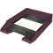 Dark red tray with paper inserted. The helit logo can be seen on the paper.