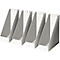 HELIT tijdschriftenhouder, extra breed, polystyreen, 4 stuks lichtgrijs