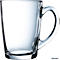 Henkelbecher NEW MONRING, Volumen 0,32 l, Ø 82 x H 110 mm, Luminarc transparent, 6 Stück