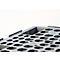 Herbruikbare kunststof stapelpallet KIGAnesto®, 7 kg, geperforeerd dek, tot 3500 kg, stapelbaar, 100% gerecycled materiaal, met rand, antraciet