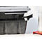 Herbruikbare kunststof stapelpallet KIGAnesto®, 7 kg, geperforeerd dek, tot 3500 kg, stapelbaar, 100% gerecycled materiaal, met rand, antraciet