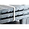 Herbruikbare kunststof stapelpallet KIGAnesto®, 7 kg, geperforeerd dek, tot 3500 kg, stapelbaar, 100% gerecycled materiaal, met rand, antraciet