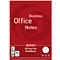 Roter Schreibblock von Herlitz mit Aufschrift Business Office Notes und kariertem Muster-Ausschnitt.