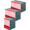 herlitz ordner maX.file nature, A4, rugbreedte 50 mm, 25 stuks, rood