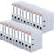 herlitz ordner maX.file protect, A4, rugbreedte 80 mm, 20 stuks, grijs
