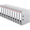 herlitz ordner maX.file protect plus, A4, rugbreedte 80 mm, 10 stuks, grijs