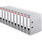 herlitz Ordner maX.file protect plus, DIN A4, Rückenbreite 80 mm, 10 Stück, grau