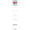 herlitz protect rugetiket, rugbreedte 50 mm, insteeketiket, 10 stuks