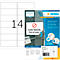 Herma adresetiketten Speciaal Nr. 10310, 99,1 x 38,1 mm, zelfklevend, verwijderbaar, bedrukbaar, wit, 1400 stuks op 100 vellen