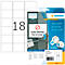 Herma Etiketten Nr. 4203, 63,5 x 46,6 mm, ablösbar, selbstklebend, sichere Haftung, Papier, weiß, 300 Stück