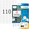 Herma Étiquettes n° 4210, DIN A4, adhésives, amovibles, imprimables, blanches, 2750 pièces sur 25 feuilles