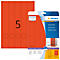 Herma ordneretiketten A4, 297 mm lang, permanent hechtend/bedrukbaar, 100 stuks, rood