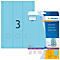 Herma ordneretiketten A4, 297 x 61 mm, permanent hechtend/bedrukbaar, 60 stuks, blauw