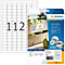 Herma Power-Etiketten Nr. 10916, 25,4 x 16,9 mm, selbstklebend, extrem stark haftend, Papier, matt, 2800 Stück