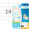 Herma premium adresetiketten nr. 5057, 105 x 42,3 mm, zelfklevend, permanent klevend, bedrukbaar, papier, wit, 350 stuks op 25 vellen