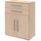 Highboard BARI, 3 HC, 2 tiroirs, 2 portes, 1 étagère, l. 819 x P 430 x H 1117 mm, coloris érable