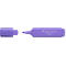 A purple Faber-Castell highlighter. The pen lies in front of a white background with the cap attached.