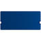Blaues rechteckiges Mousepad mit hellen Eckdetails.
